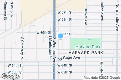 Map image of the property - 6107 S Hobart Blvd