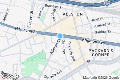 Map image of the property - 10 Allston St