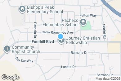 Map image of the property - 316 E Foothill Blvd