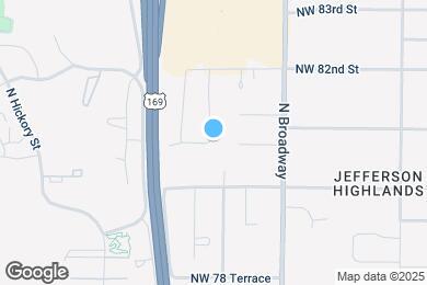 Map image of the property - 8101 N Jefferson St