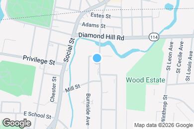 Map image of the property - 608 Wood Ave
