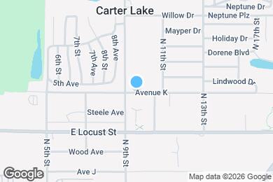 Map image of the property - The Residence at Carter Lake