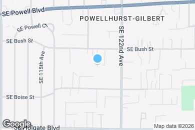 Map image of the property - 12008 SE Bush St