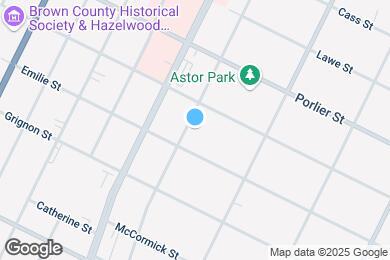 Map image of the property - 1025 S Clay St