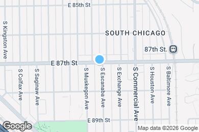 Map image of the property - 8702 S Escanaba Ave