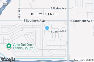 Map image of the property - 9021 E Garnet Ave