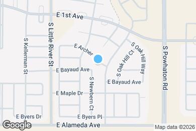 Map image of the property - 26022 E Archer Dr