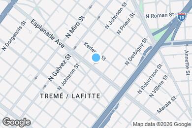 Map image of the property - 1839 Esplanade Ave