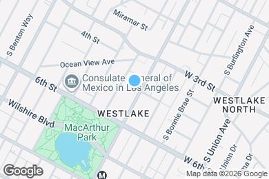 Map image of the property - 403 S Alvarado St