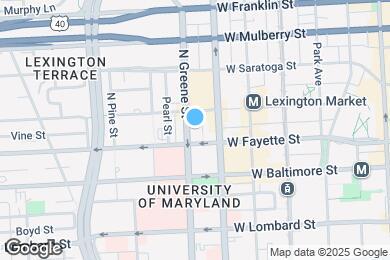 Map image of the property - 500 W Fayette St.