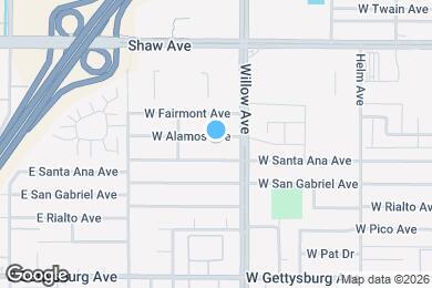 Map image of the property - 842 W Alamos Ave