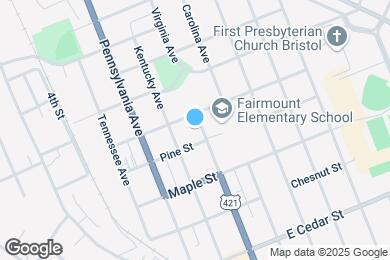 Map image of the property - 812 Virginia Ave