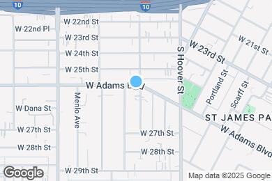 Map image of the property - 1204 W Adams Blvd