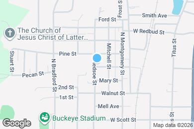 Map image of the property - 901 N Bledsoe St