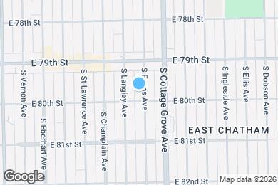 Map image of the property - 7948 S Evans Ave