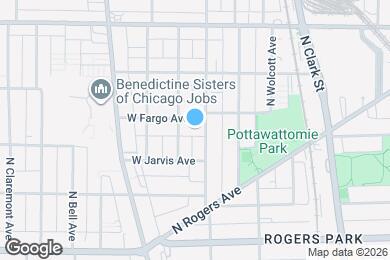 Map image of the property - 2011 W Fargo Ave