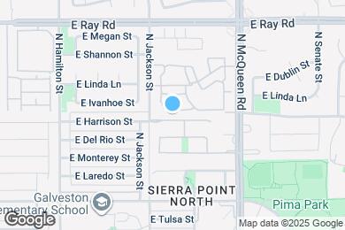 Map image of the property - 844 E Harrison St