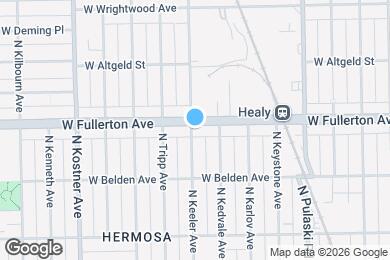 Map image of the property - 4159 W Fullerton Ave