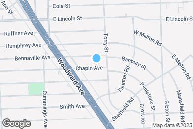 Map image of the property - 1509 Chapin Ave