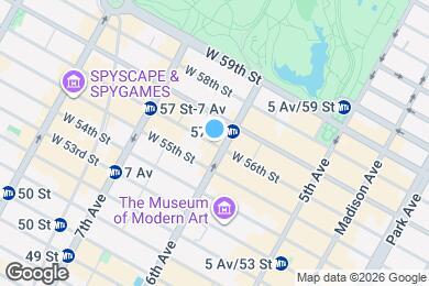 Map image of the property - 111 W 56th St