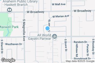 Map image of the property - 511 S Baker St