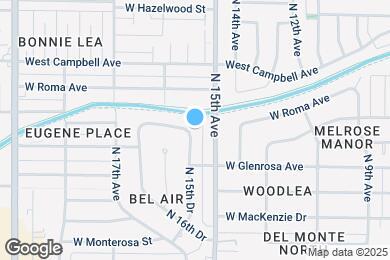 Map image of the property - 4333 N 15th Dr