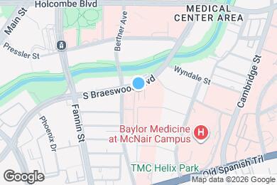 Map image of the property - 1504 S Braeswood Blvd