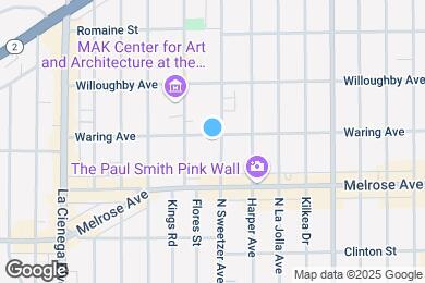 Map image of the property - 755 N Sweetzer Ave