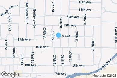 Map image of the property - 1080 26th St