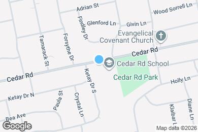 Map image of the property - 174 Cedar Rd