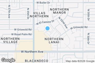 Map image of the property - 3364 W Harmont Dr