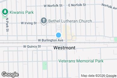 Map image of the property - 18 W Burlington Ave