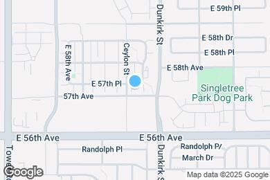 Map image of the property - 19154 E 57th Pl