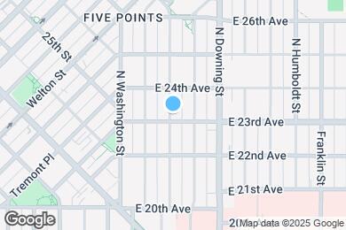 Map image of the property - Charming Five Points home with outdoor oasis on corner lot