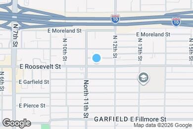 Map image of the property - 1118 E Roosevelt St