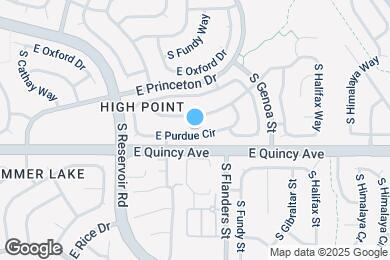 Map image of the property - 19509 E Purdue Cir