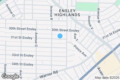 Map image of the property - 1825 31st St Ensley