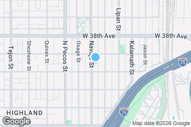 Map image of the property - 3628 Navajo St