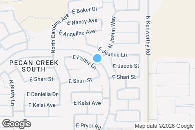 Map image of the property - 1422 E Penny Ln