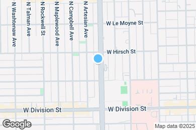 Map image of the property - 1332 N Western Ave
