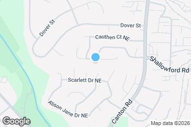 Map image of the property - 880 Highland Terrace NE