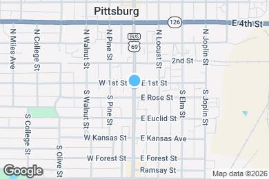 Map image of the property - 313 N Broadway
