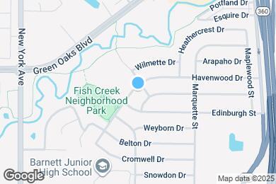 Map image of the property - 2208 Havenwood Dr