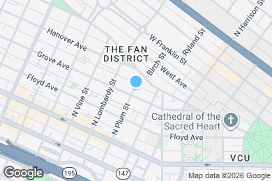 Map image of the property - 1424 Grove Ave