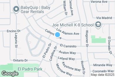 Map image of the property - 715 Caliente Ave