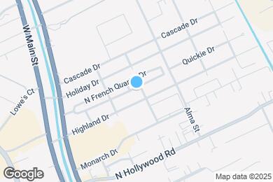 Map image of the property - 406 S French Quarter Dr