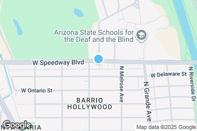 Map image of the property - 1331 W Speedway Blvd