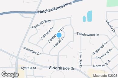 Map image of the property - 1217 Foxhill Dr