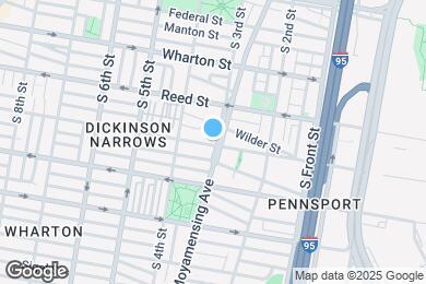 Map image of the property - 1410 E Moyamensing Ave