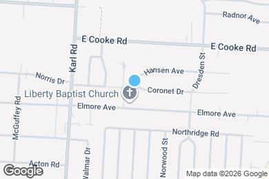Map image of the property - 1552 Hansen Ave